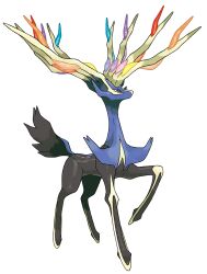 Rule 34 | absurdres, animal focus, antlers, artist request, blue eyes, full body, gen 6 pokemon, highres, horns, legendary pokemon, nintendo, no humans, official art, pokemon, pokemon (creature), pokemon focus, pokemon xy, solo, third-party source, transparent background, xerneas