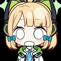 1girl animal_ear_headphones animal_ears animated animated_gif aqua_necktie blonde_hair blue_archive blunt_bangs blunt_ends blush_stickers bow cat_ear_headphones cat_ears chibi chibi_only chunye_haruya collared_shirt commission dot_nose drooling fake_animal_ears green_bow green_halo green_jacket hair_bow halo headphones hood hooded_jacket jacket looking_at_viewer low-tied_sidelocks lowres medium_hair midori_(blue_archive) missing_commentary mouth_drool necktie open_clothes open_jacket open_mouth parted_bangs school_uniform second-party_source shirt sidelocks simple_background solid_circle_eyes solo transparent_background upper_body white_mouth white_shirt