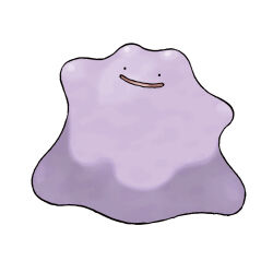 Rule 34 | . ., blob, ditto, full body, gen 1 pokemon, nintendo, no humans, official art, open mouth, pokemon, pokemon (creature), pokemon focus, pokemon frlg, simple background, smile, solo, sugimori ken, third-party source, white background