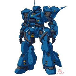 2025 absurdres cable dated gundam gundam_0080 gundam_gquuuuuux highres kampfer kampfer_(mobile_suit) machinery mecha mecha_focus mobile_suit one-eyed original pravin_rao_santheran radio_antenna redesign robot roundel science_fiction shoulder_spikes signature spikes vernier_thrusters white_background yamashita_ikuto_(style) zeon