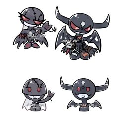 Rule 34 | demon, demon girl, devimon, digimon, digimon (creature), fallen angel, highres, ladydevimon, long hair, mask