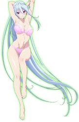 1girl artist_request bad_source bra breasts chidorigafuchi_aine highleg large_breasts long_hair masou_gakuen_hxh miyai_kana navel panties pink_bra pink_panties stomach tagme underwear very_long_hair