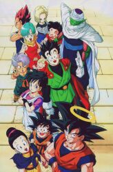 android_18 bulma chi-chi_(dragon_ball) dragonball_z highres kuririn marron_(dragon_ball) official_art piccolo son_gohan son_goku son_goten tagme trunks_(dragon_ball) vegeta videl