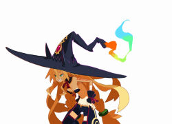 1girl hat majo_to_hyakkihei metallica_(majo_to_hyakkihei) pants shorts tagme witch witch_hat