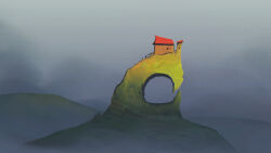 architecture cambocreation cloud cloudy_sky fog hill house landscape no_humans original painterly scenery sky watermark