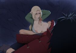 Rule 34 | 1boy, 1girl, absurdres, arms up, black hair, blonde hair, breasts, erection, hetero, highres, huge breasts, large breasts, naruto (classic), naruto (series), naruto shippuuden, nipples, paizuri, penis, r3dstar, tsunade (naruto), uchiha madara