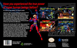 Rule 34 | alternate universe, armor, box art, brider, captain atlantis, choujin gakuen gowcaizer, game console, gowcaizer, hellstinger, highres, kaiza gouichiro, marion (gowcaizer), oobari masami, power armor, super nintendo, technos