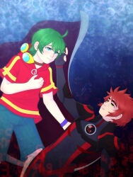 Rule 34 | appmon, digimon, digimon universe: appli monsters, goggles, highres, leviathan (digimon), ozora yujin, pamshindouu, shinkai haru, tagme