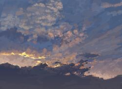 blue_sky cloud day from_below glowing gradient_sky highres hisachan55cute no_humans original outdoors pixel_art scenery sky sky_focus sunlight