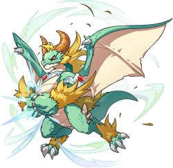 +++ 1other dragon dragon_village_(series) dragon_village_collection falling_leaves flying furry game_cg jewelry leaf maga_(dragon_village) neck_ring official_art own_hands_together red_eyes third-party_source transparent_background wind