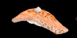 black_background filet fish_(food) food_focus garnish grated_daikon hisachan55cute nigiri no_humans original pixel_art radish salmon seafood simple_background