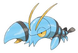 Rule 34 | animal focus, antennae, artist request, clauncher, crustacean, full body, gen 6 pokemon, highres, nintendo, no humans, official art, pincers, pokemon, pokemon (creature), pokemon focus, pokemon xy, simple background, solo, third-party source, white background