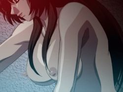 Rule 34 | 1girl, animated, animated gif, bouncing breasts, breasts, brown hair, character request, cowgirl position, female focus, heartwork, implied sex, implied vaginal, large breasts, long hair, lowres, nipples, nude, solo, straddling