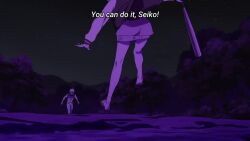 Rule 34 | 1girl, 3boys, animated, anime screenshot, ayase seiko, baseball bat, battle, breasts, cigarette, dandadan, enjoji jin, evil eye (dandadan), holding, holding baseball bat, kicking, large breasts, multiple boys, muscular, muscular male, night, outdoors, punching, sound, tagme, taro (dandadan), video