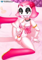 1futa 2025 absurdres ass bbmbbf black_eyes blush bracelet breasts cock_ring colored_skin commission commissioner_upload cum cum_on_body cum_on_penis erection futanari gem highres jewelry leg_up lips lipstick makeup medium_breasts nipples one_eye_closed original palcomix penis pietro&#039;s_secret_club pink_hair pink_skin robot sakura_best_friend_robot sex_toy spread_legs teeth wink