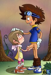 brother_and_sister digimon digimon_adventure drawn-sex gloves incest loli penis penis_grab shota siblings white_gloves yagami_hikari yagami_taichi