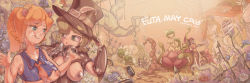 3futa 6+girls bad_id bad_twitter_id cum cum_on_body demon_girl facial futa_with_futa futanari highres implied_futanari multiple_futa multiple_girls pantyhose robot self-upload tentacles thighhighs yunlongchen zombie