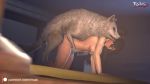 3d all_fours animated bedroom bestiality breasts couple dead_or_alive interspecies momiji_(ninja_gaiden) nipples nude patreon ponytail rivak sex source_filmmaker_(medium) video video wolf