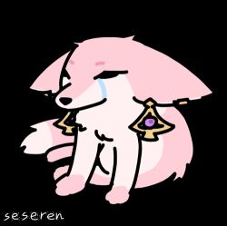 animated animated_gif artist_name cheemsburger_(doge) chinese_commentary commentary_request crying fox genshin_impact lowres meme no_humans seseren tears transparent_background yae_miko yae_miko_(fox)