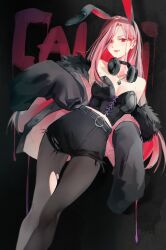 black_choker choker headphones highres hololive hololive_english littlemisstina_(artist) mori_calliope virtual_youtuber