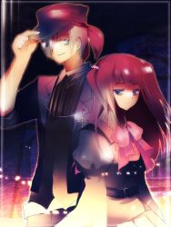 00s amakusa_juuza bad_id bad_pixiv_id blue_eyes bow bowtie confeitoo cross hair_bobbles hair_ornament hat red_hair silver_hair umineko_no_naku_koro_ni ushiromiya_ange
