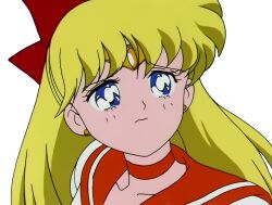 1girl aino_minako bishoujo_senshi_sailor_moon blonde_hair blue_eyes crying derivative_work long_hair sailor_venus tears vector_trace