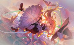 1girl apron bird black_hat black_shoes black_skirt black_vest blonde_hair bow braid buttons commentary_request dove floating floating_hair frilled_skirt frills hair_bow hat hat_bow highres kirisame_marisa long_hair marisa_day mary_janes parted_lips puffy_short_sleeves puffy_sleeves scenery shirt shoes short_sleeves side_braid single_braid skirt socks solo touhou unworn_hat unworn_headwear very_long_hair vest waist_apron white_apron white_bird white_bow white_shirt white_socks witch_hat xingxingxing_guangguang yellow_eyes score:0 rating:general Rule 34 | 1girl, apron, bird, black hat, black shoes, black skirt, black vest, blonde hair, bow, braid, buttons, commentary request, dove, floating, floating hair, frilled skirt, frills, hair bow, hat, hat bow, highres, kirisame marisa, long hair, marisa day, mary janes, parted lips, puffy short sleeves, puffy sleeves, scenery, shirt, shoes, short sleeves, side braid, single braid, skirt, socks, solo, touhou, unworn hat, unworn headwear, very long hair, vest, waist apron, white apron, white bird, white bow, white shirt, white socks, witch hat, xingxingxing guangguang, yellow eyes