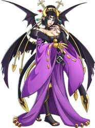 1girl demon demon_girl digimon fallen_angel full_body lilithmon mark_of_evil nail_polish seven_great_demon_lords wings