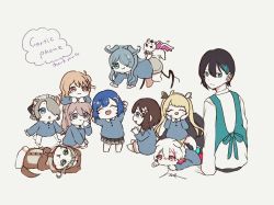 2boys 6+girls :3 :o ^_^ aged_down akira_ray animal_ears annotated blonde_hair blue_eyes blue_hair blue_sky brown_eyes brown_hair closed_eyes dog_boy dog_ears dragon elira_pendora flying grey_eyes grey_hair hair_behind_ear hair_over_shoulder hair_ribbon hana_macchia hands_on_own_cheeks hands_on_own_face head_wings hoshimi_(virtuareal) imt kendou_(virtuareal) kindergarten_uniform looking_at_viewer looking_back maid_headdress mayuzumi_kai miyu_ottavia multicolored_hair multiple_boys multiple_girls nijisanji nijisanji_en nijisanji_id nijisanji_kr nishizono_chigusa one_eye_covered open_mouth otter_costume ribbon short_hair side_ponytail sky smile so_nagi streaked_hair twintails virtual_youtuber virtuareal wings zea_cornelia