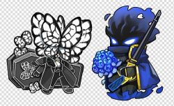 Rule 34 | 1boy, 1other, animal head, black coat, black fire, black gloves, black pants, blue cape, blue flower, blue rose, bouquet, bug, butterfly, cape, coat, der freischuetz (project moon), fake transparency, fire, flaming head, flaw eight, flower, funeral of the dead butterflies, gloves, gold trim, gun, holding, holding bouquet, holding gun, holding weapon, insect, lobotomy corporation, long sleeves, pants, project moon, rifle, rose, shirt, weapon, white shirt
