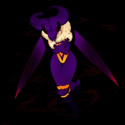 1girl antennae arthropod_girl bad_id bad_pixiv_id bee bee_girl bug capcom highres insect insect_girl insect_wings monster_girl purple_hair q-bee short_hair darkstalkers wings yajuuraku