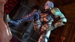 1boy 1girl 3d animated armlet armor ass bandai blue_eyes bodysuit boots breasts claws cleavage cleavage_cutout clothed_female_nude_male clothing_cutout covered_navel domination dutch_angle elbow_gloves erection femdom footjob garter_straps gauntlets gloves greaves hair_over_one_eye hand_on_own_hip hetero high_heel_boots high_heels highleg highleg_leotard highres hip_focus indoors isabella_valentine jewelry large_breasts leotard lips lipstick looping_animation makeup midriff namco naughty_face nude parted_lips pauldrons penis purple_gloves purple_thighhighs revealing_clothes shoejob short_hair shoulder_armor silver_hair single_gauntlet sitting smile solo_focus soul_calibur soulcalibur soulcalibur_v source_filmmaker_(medium) spread_legs standing thigh_boots thighhighs thighlet trample turtleneck uncensored underboob video xxxmtsxxx