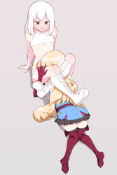 2girls boots catfight cunnilingus highres multiple_girls oral ryona sm_th tagme wrestling