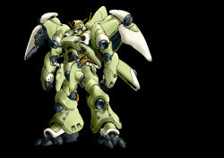 Rule 34 | absurdres, black background, clenched hands, fusion, gerbera tetra, gundam, gundam 0083, gundam gp-02 physalis, highres, machinery, mecha, mecha focus, missile, missile pod, mobile suit, original, redesign, robot, science fiction, thrusters, v32, vernier thrusters