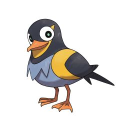 absurdres animal_focus artist_request bird closed_mouth full_body highres looking_at_viewer nintendo no_humans official_art pokemon pokemon_(creature) pokemon_focus pokemon_sv smile solo third-party_source transparent_background wattrel