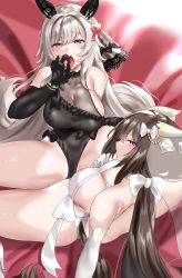 1girl absurdres admire_vega_(umamusume) curren_chan_(sakutsuki_ma_cherie)_(umamusume) curren_chan_(umamusume) dress fary5 highres horse_girl tongue tongue_out umamusume