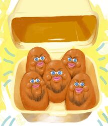 blue_eyes chicken_nuggets closed_mouth commentary english_commentary facial_hair fancyrook fast_food food goatee highres jd_vance original smile what