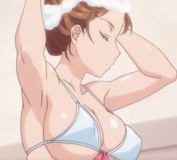 armpits bikini kotone_shirakawa overflow_(anime) soap swimsuit