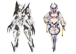 1girl armor character_request mecha navel official_art phantasy_star phantasy_star_online_2 robot tagme
