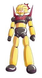 alphes_(style) clenched_hands closed_mouth dairi full_body glowing glowing_eyes highres hisou_tensoku large_variant_set legs_apart looking_at_viewer mecha no_humans parody robot solo spikes standing style_parody tachi-e touhou touhou_hisoutensoku transparent_background variant_set wings