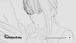 1girl animated animated_gif braid chainsaw_man fellatio hetero makima_(chainsaw_man) oral penis ponytail thehiddenentity