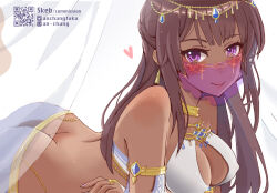 Rule 34 | 1girl, an-chang, ass, breasts, butt crack, dancer, dark skin, highres, large breasts, smile, tagme