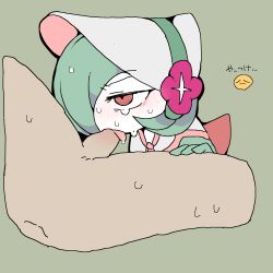 1girl blush bob_cut bonnet capelet clothed_female_nude_male clothed_pokemon colored_skin completely_nude emoji erection fellatio flat_color flower gardevoir gardevoir_(fashionable) gen_3_pokemon green_background green_hair green_skin hair_over_one_eye half-closed_eyes hand_on_another&#039;s_thigh hand_up hat hat_flower highres japanese_text multicolored_skin nintendo nose_blush nude one_eye_covered open_mouth oral penis pink_trim pokemon pokemon_(creature) pokemon_unite red_eyes red_flower saliva short_hair simple_background sketch solo_focus sweat tears tongue tongue_out translation_request two-tone_skin upper_body white_bonnet white_capelet white_headwear white_skin yamada_(pixiv_24040206)