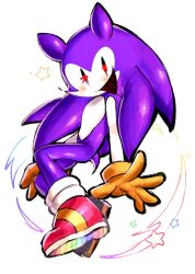 animal_ears friday_night_funkin&#039; furry furry_male gloves hedgehog hedgehog_boy looking_at_viewer mr._needlemouse original purple_fur quill red_eyes shoes short_tail sonic_(series) star_(symbol) tail usa37107692