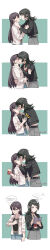 Rule 34 | 2girls, absurdres, anger vein, bang dream!, bang dream! it&#039;s mygo!!!!!, belt, black belt, black choker, black hair, black jacket, black shirt, blue eyes, blush, brown belt, chinese text, choker, clutching chest, commentary, earrings, grey skirt, hair between eyes, highres, holding, holding notebook, jacket, jewelry, joker (jjjokerrr233), kiss, long hair, long image, long sleeves, medium hair, multiple girls, notebook, open mouth, purple eyes, red shirt, shiina taki, shirt, skirt, tall image, white jacket, yahata umiri, yuri