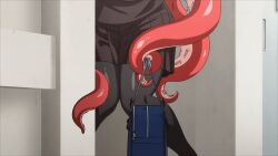 1girl 2025 20s ajin_ga_osuki_nan_desu_ne animated animated_gif bag bestiality blush breasts cephalopod_eyes chubby_body chubby_woman dress furry furry_with_non-furry hetero interspecies large_breasts monster monster_girl octopus octopus_girl puru_(ajin_ga_osuki_nan_desu_ne) queen_bee sailor_collar school school_bag school_uniform small_breasts squid_girl tagme tentacle_hair tentacles thighhighs yellow_eyes