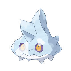 artist_request bergmite colored_sclera full_body gen_6_pokemon nintendo no_humans official_art pokemon pokemon_(creature) pokemon_focus pokemon_xy purple_sclera simple_background solo third-party_source white_background yellow_eyes