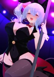 bombergirl da_(da_3939) highres leotard playboy_bunny shiro_(bombergirl)