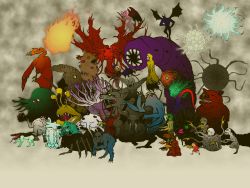 annotated character_request cthugha cthulhu cthulhu_mythos elder_thing gakkou_no_kaidan_(anime) ghast hastur hastur nyarlathotep parody ponyo shub-niggurath yog-sothoth
