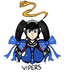 1girl black_hair blue_dress dress fighting_vipers fighting_vipers_2 hairband highres honey_(fighting_vipers) sega tagme tracker_td twintails